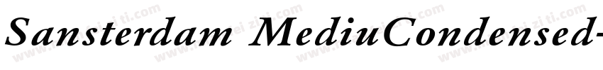 Sansterdam MediuCondensed字体转换